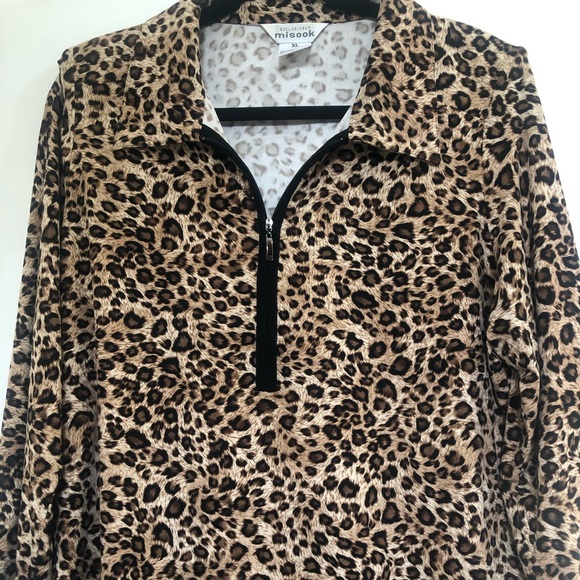 Exclusively Misook Cheetah print jacket Size XL - Picture 1 of 7